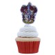 Set de decoración para cupcakes con escudos de Harry Potter