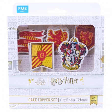 Set de decoración de cupcakes Gryffindor con 15 toppers