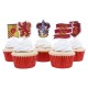 Set de decoración de cupcakes Gryffindor con 15 toppers