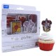 Set de decoración de cupcakes Gryffindor con 15 toppers