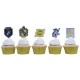 Set decoración cupcakes Hufflepuff con toppers de Harry Potter