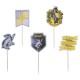 Set decoración cupcakes Hufflepuff con toppers de Harry Potter