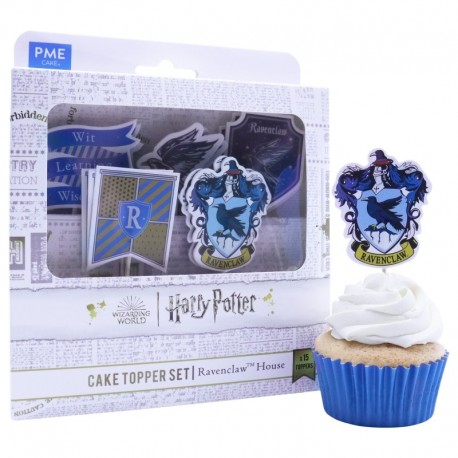 Decoración cupcakes Ravenclaw 15 piezas