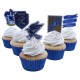 Decoración cupcakes Ravenclaw 15 piezas