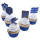 Decoración cupcakes Ravenclaw 15 piezas