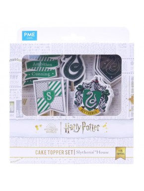 Set de decoración para cupcakes Slytherin de Harry Potter