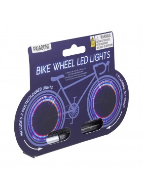 Luces LED multicolor para ruedas de bicicleta