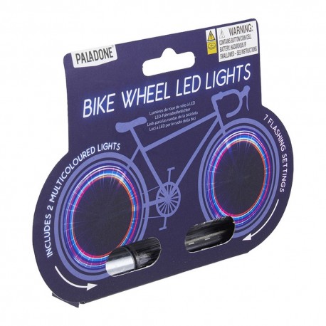 Luces LED multicolor para ruedas de bicicleta
