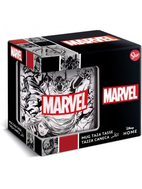 Taza Marvel en caja regalo 325 ml con ilustración de cómic