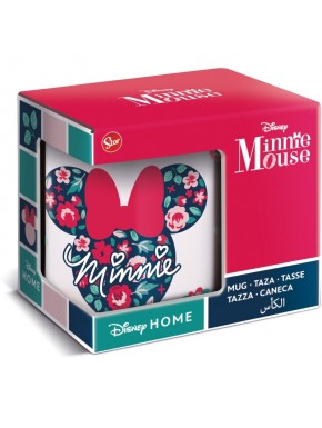 Taza en caja regalo Minnie Mouse Flores 325 ml