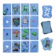 Cartas a prueba de agua Minecraft con personajes y diseño del juego