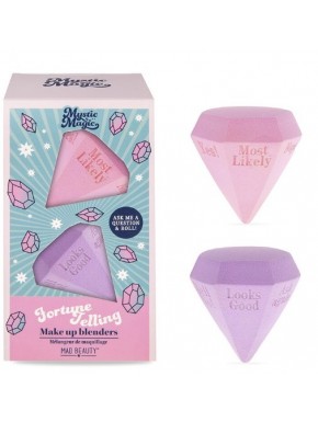 Esponjas Cosméticas Anguladas Mystic Magic de colores rosa y lila