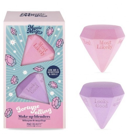 Esponjas Cosméticas Anguladas Mystic Magic de colores rosa y lila
