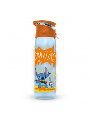 Botella de agua Lilo & Stitch con diseño colorido.