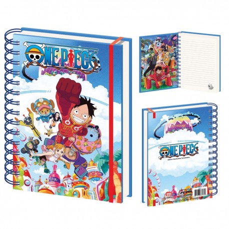 Carnet A5 One Piece Egghead design color&eacute;