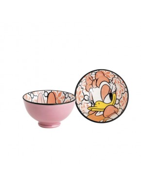 Bowl pequeño con diseño de Daisy Duck en tonos rosas y naranjas