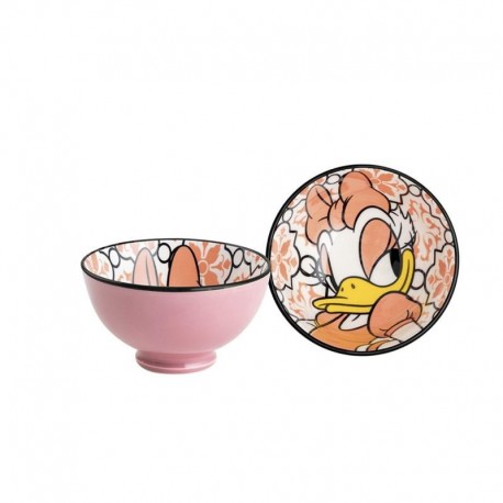 Bowl pequeño con diseño de Daisy Duck en tonos rosas y naranjas
