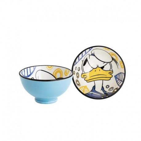 Bowl pequeño de Donald de Disney con diseño azul y amarillo
