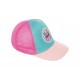 Gorra de Angel Stitch en rosa y turquesa