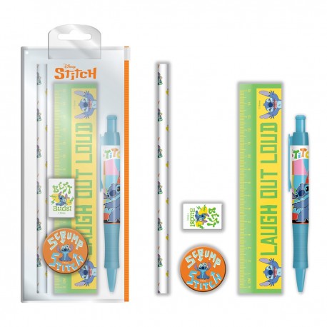 Set de papelería de Lilo & Stitch con bolígrafo y regla