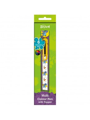 Bolígrafo multicolor Lilo y Stitch con 6 tintas