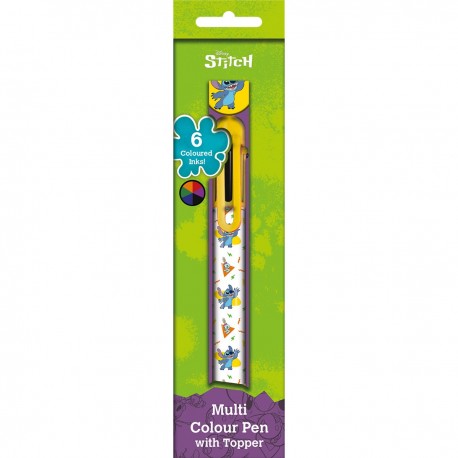 Bolígrafo multicolor Lilo y Stitch con 6 tintas