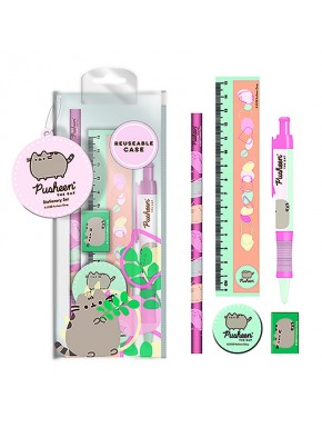 Set de papeterie Pusheen Botanical avec règle, stylo et plus