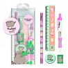 Conjunto de Papelaria Escolar Pusheen Botanical com Licença Oficial