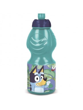Botella deportiva azul de Bluey 400 ml con diseño divertido