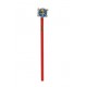 Lápiz rojo de One Piece con goma de Monkey D. Luffy