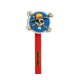 Lápiz rojo de One Piece con goma de Monkey D. Luffy