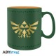 Taza verde The Legend of Zelda con insignia de Hyrule
