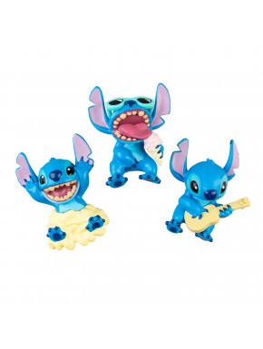 Set de 3 imanes Disney Stitch en 3D de PVC.