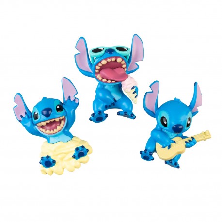 Set de 3 imanes Disney Stitch en 3D de PVC.