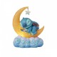 Figura de Stitch y Scrump sobre una luna amarilla