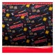 Bolso bandolera Loungefly Chucky con diseño rojo y detalles de herramientas