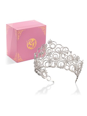 Corona de Glinda de Wicked en caja rosa