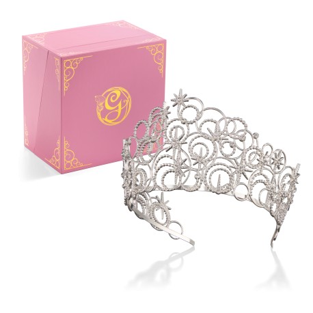 Couronne de Glinda de Wicked en boîte rose