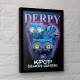 Póster enmarcado KPop Demon Hunters Derpy con gatos azules