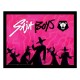 Póster enmarcado Saja Boys 40x30 cm en color rosa