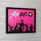 Póster enmarcado Saja Boys 40x30 cm en color rosa