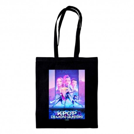 Bolsa negra con diseño K-pop Demon Hunters
