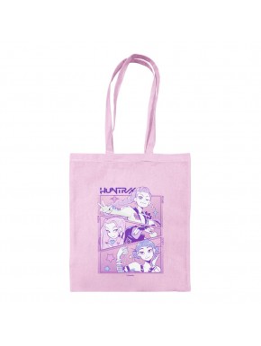 Sac rose Saja Boys K-pop Demon Hunters avec design graphique