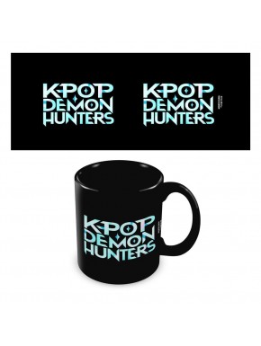 Taza negra K-Pop Demon Hunters de cerámica