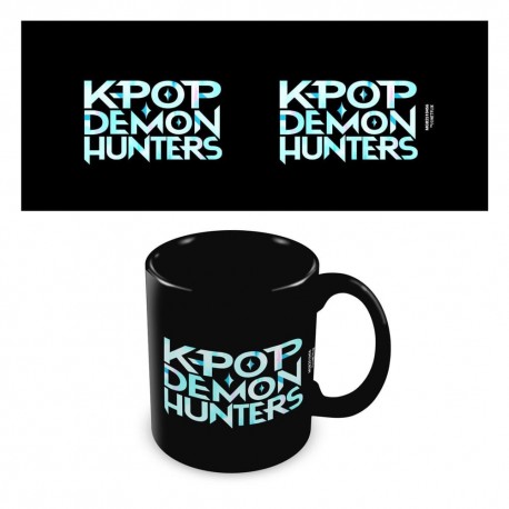 Taza negra K-Pop Demon Hunters de cerámica
