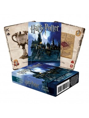 baraja de póker Harry Potter con diseño de Hogwarts