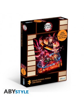 Puzzle 1000 pièces Demon Slayer avec art clé