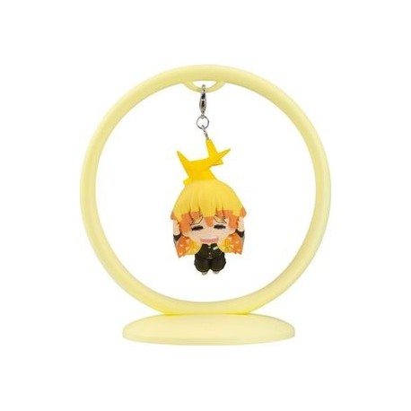 Figura de Agatsuma Zenitsu Trapeze de 12 cm en aro amarillo