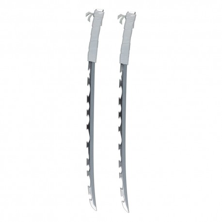 Réplicas de espadas de Inosuke de Demon Slayer en plástico