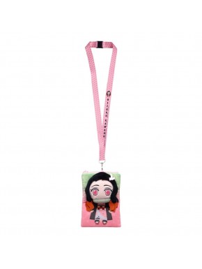 Llavero Demon Slayer Nezuko con tarjetero pouch de Monogram Int.